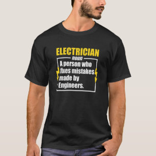 T-shirt Électricien Définition Électricien