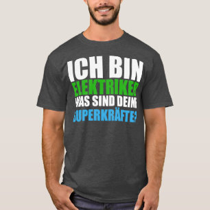 T-shirt Électricien disant formation des superpuissances