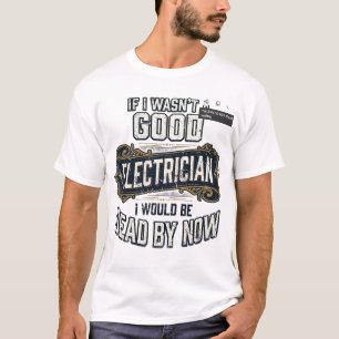 T-shirt Électricien drôle citation de gravure vintage conc