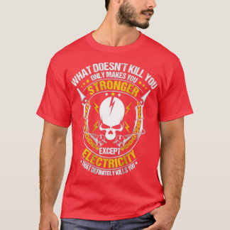 T-shirt Electricien Funny Electricité HumourTShirt