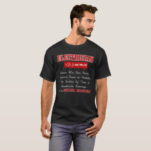 T-shirt Électricien quelqu'un qui fait la conjecture de