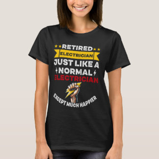 T-shirt Électricien retraité Ingénieur électrique retraité