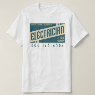 T-shirt électricien rétro