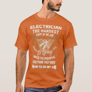T-shirt Electricien Sarcastique