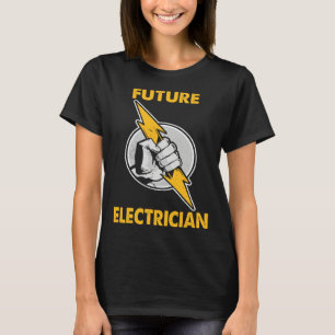 T-shirt Électricité éclair Futur électricien