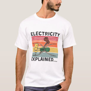T-shirt Électricité Expliquée...Électrique Drôle Ohm Volt 