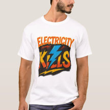 Electricity Kills Bold Graffiti Design