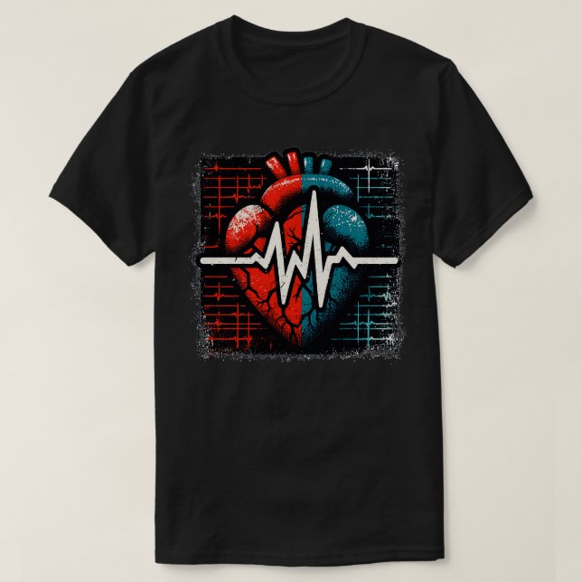 T-shirt Électrocardiogramme cardiaque (Design devant)