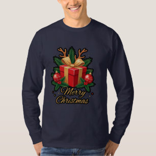 T-shirt "Élégance de vacances : Dons, Arbres, & Reindeer D