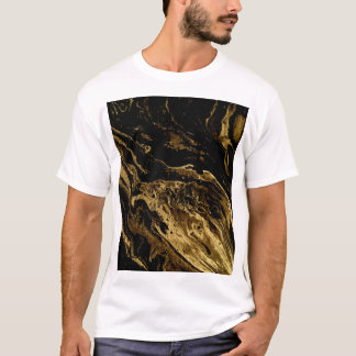 T-shirt Elégance dorée : La Magie splendide de Marbling