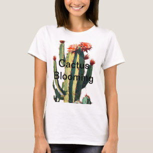 T-shirt Elégance du désert : Cactus en fleurs