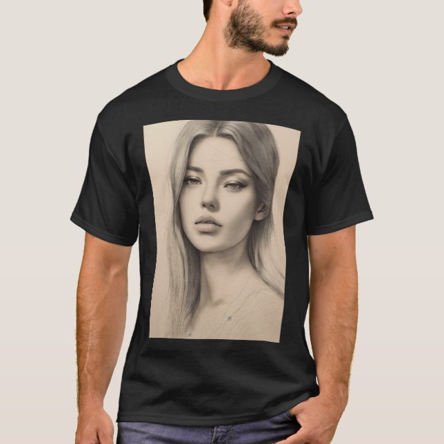 T-shirt Élégance Enchantante : Dos Graphique De Rêve Flora (Devant)