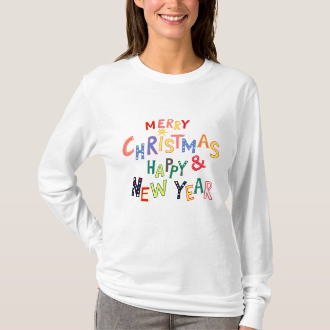 T-shirt Élégance festive : Sweatshirt de Noël des femmes (Devant)