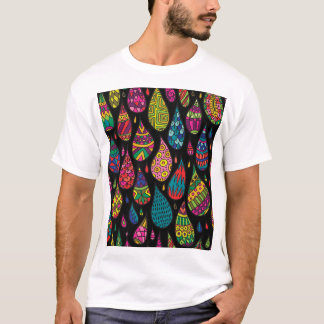T-shirt Elégance florale, arrière - plan abstrait.