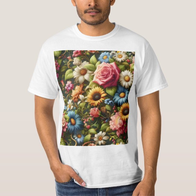 T-shirt Élégance florissante (Devant)