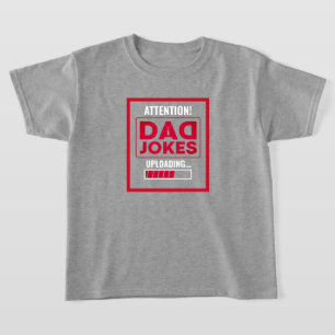 T-shirt Elégant avertissement de design! Papa plaisante Ch
