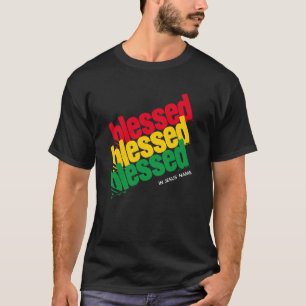 T-shirt Élégant BÉNÉFICIÉ Dans Le Nom De Jésus Christian