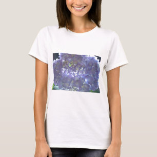 T-shirt Élégant boho poussiéreux floral violet clair fleur