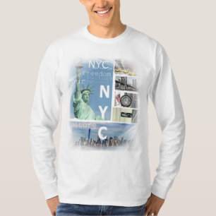 T-shirt Elégant Brooklyn Bridge Nyc New York City