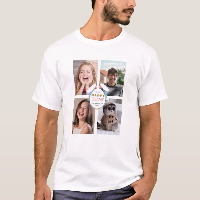 T-shirt Elégant Brown heureux OEufs de Pâques OEufs de Pâq (Devant)