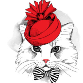 T-shirt Élégant chat