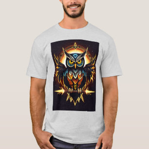 T-Shirt Élégant Chouette - Tee Inspiré Par La Natu