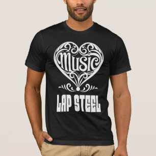 T-shirt Elégant Coeur défilé pour les amateurs de guitare