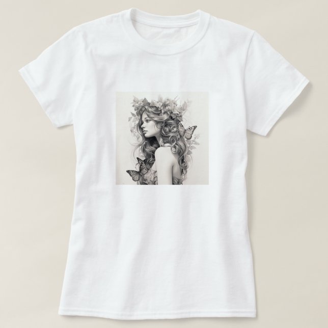 T-shirt Elegant Custom Ajouter votre propre cadeau photo p (Design devant)