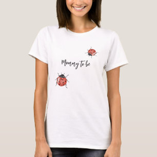 T-Shirt élégant de Ladybug Mommy-To-Be