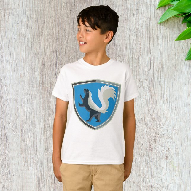 T-shirt Élégant Emblème Skunk Faune Inspiré Crest (Créateur téléchargé)