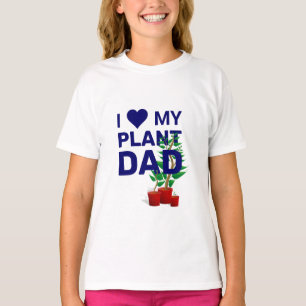 T-shirt Élégant J'AIME MON PÈRE PLANTE