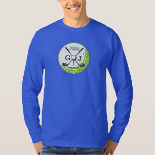 T-shirt Élégant minimaliste Golf Monogramme Conception