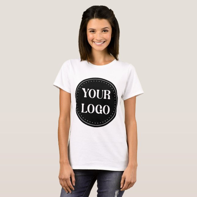 T-shirt élégant, moderne, raffiné et éditable. (Devant entier)