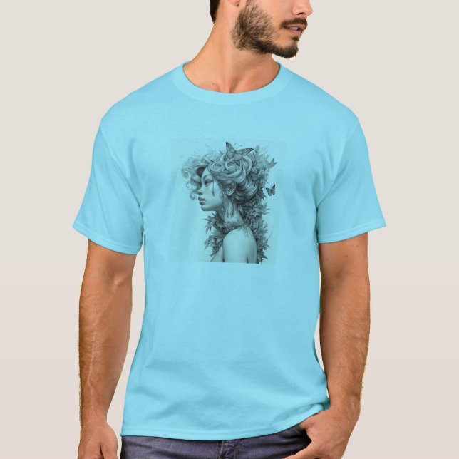 T-shirt Elégant Moderne Simple Personnalisé Ajouter Votre  (Devant)