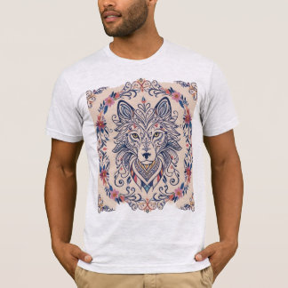 T-shirt Élégant Motif Animal Intricte Nature Inspiré