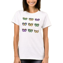 Élégant Motif de Masque Mardi Gras