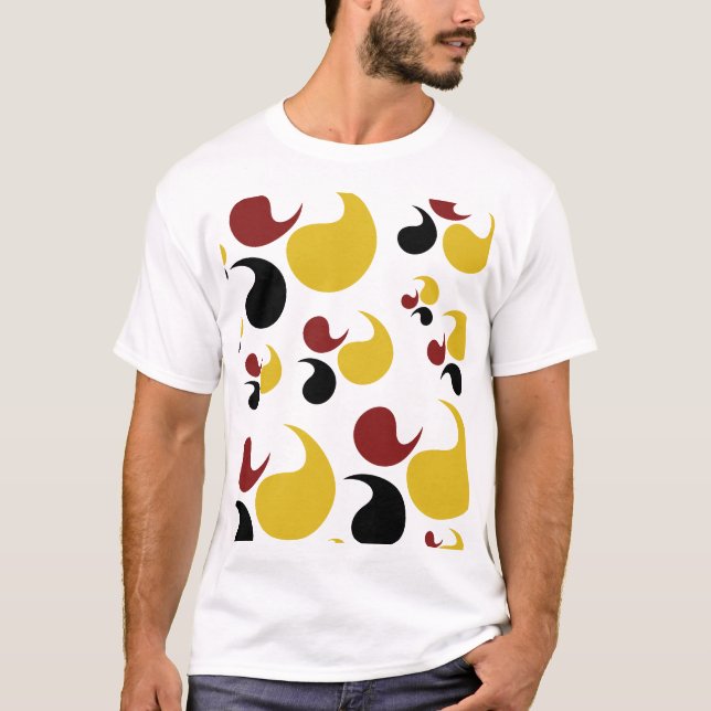 T-shirt Elégant Motif géométrique avec une touche moderne (Devant)