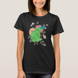 T-shirt Élégant Peacock mignon Oiseaux Animal Graphisme