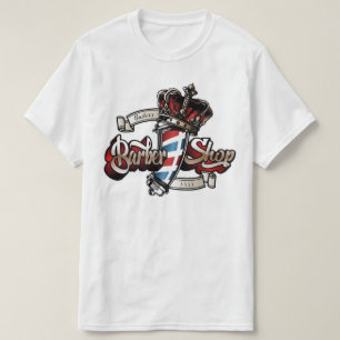 T-shirt Elégant poteau en coiffure et couronne personnalis