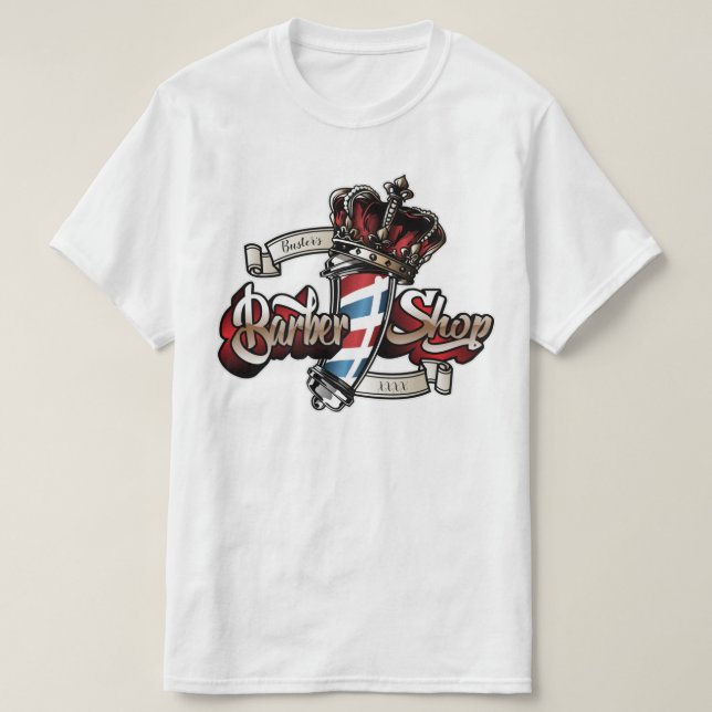 T-shirt Elégant poteau en coiffure et couronne personnalis (Design devant)