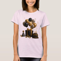 T-shirt élégant pour fête d'anniversaire