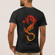 T-shirt élégant tatouage dragon