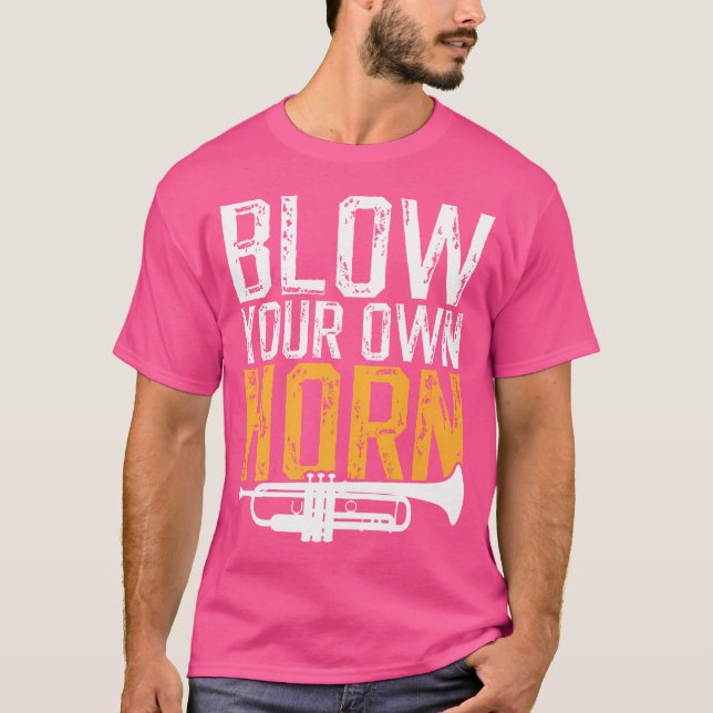 T-shirt Elegant Trumpet Player Jazz Orchestra Marching Ban (Devant)