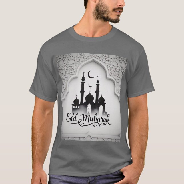 T-shirt Elégante architecture géométrique islamique Aïd Mo (Devant)