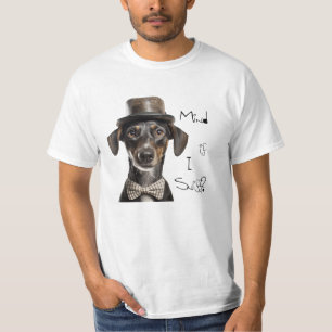 T-shirt Elégante Couture canine : Chien Dapper dans un cha