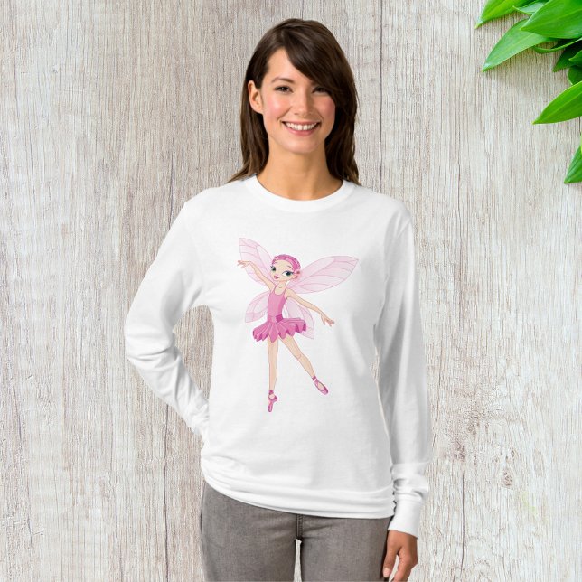 T-shirt Élégante Fée De Ballerina Rose Pour Les Amateurs D (Créateur téléchargé)