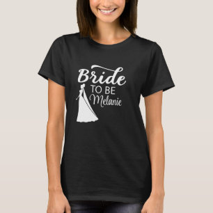 T-shirt Élégante mariée à être moderne Script personnalisé