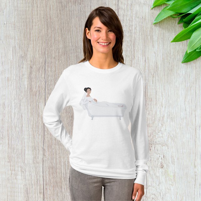 T-shirt Élégante mariée se détendre dans la Mariage de bai (Créateur téléchargé)