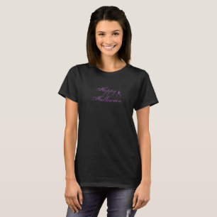 T-shirt Elégante Spider violet Joyeuse Chemise Halloween
