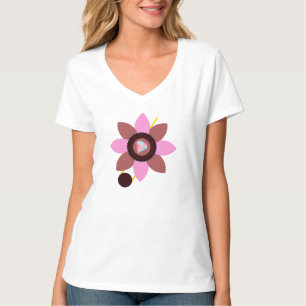 T-shirt Élégante tenue d'été féminine rose Brown